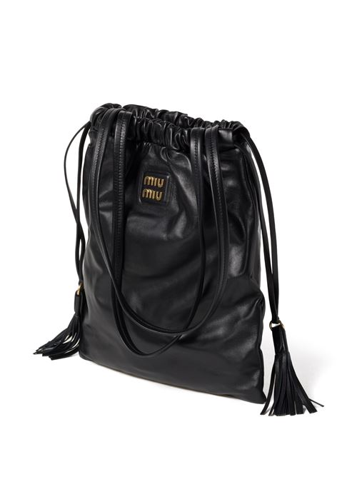 Black lambskin bag Miu Miu | 5BG3032CSWF0002